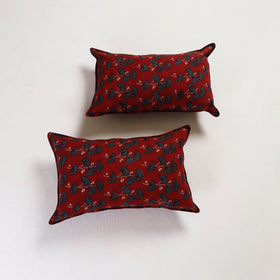 Red - pillow cover (set of 2) 11 - handcrafted