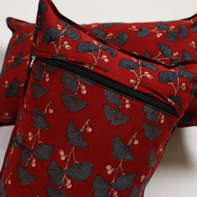 Red - pillow cover (set of 2) 11 - handcrafted