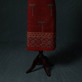 Ajrakh hand block print natural dyed cotton 2pc unstitched
