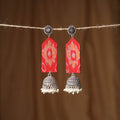 Red - anam gs fabart handmade earrings - handcrafted