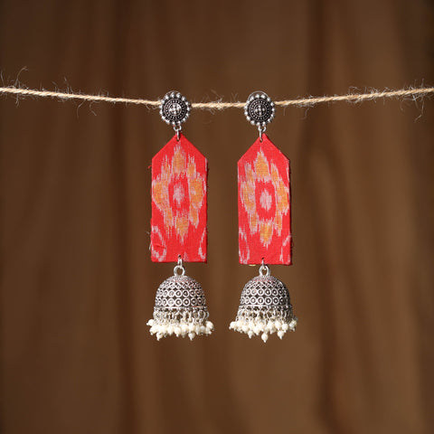 Red - anam gs fabart handmade earrings - handcrafted