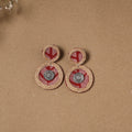 Arohi jute fabart handmade earrings - handcrafted