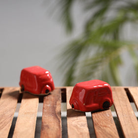  Handcrafted Ceramic Toys (Set of 2) 