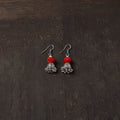 Ayushi german silver jhumki earrings - handcrafted
