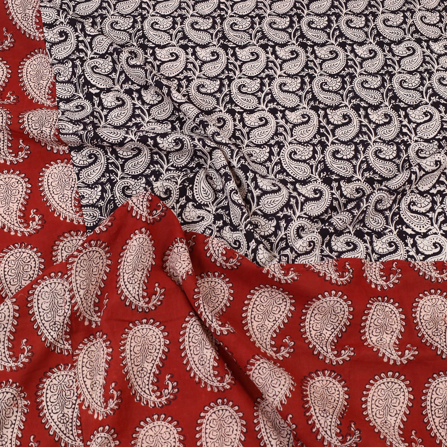 Bagh Print with Bagru Patch Cotton Bedsheet Set