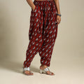 Red Bagh Block Print Natural Dyed Cotton Salwar