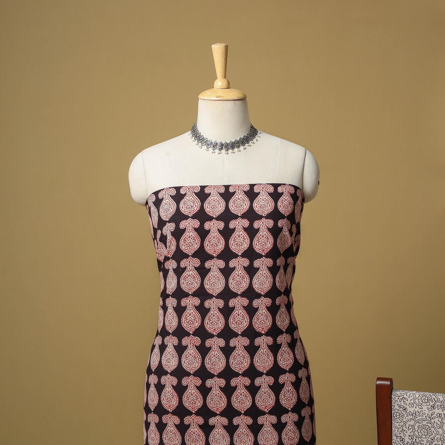 Bagh cotton 3pc unstitched dress material 48 - handcrafted