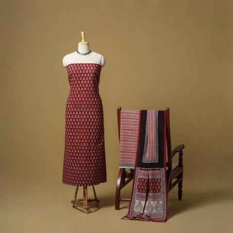Bagh cotton 3pc unstitched dress material 49 - handcrafted