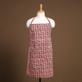 Buy Red Bagh Block Print Cotton Apron with Pocket
