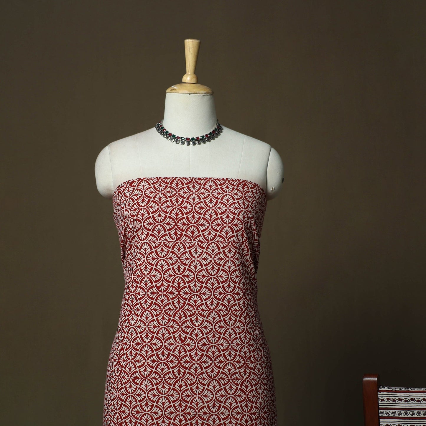 Bagh hand block print natural dyed cotton 3pc unstitched