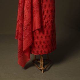 Bagh hand block print natural dyed cotton 3pc unstitched
