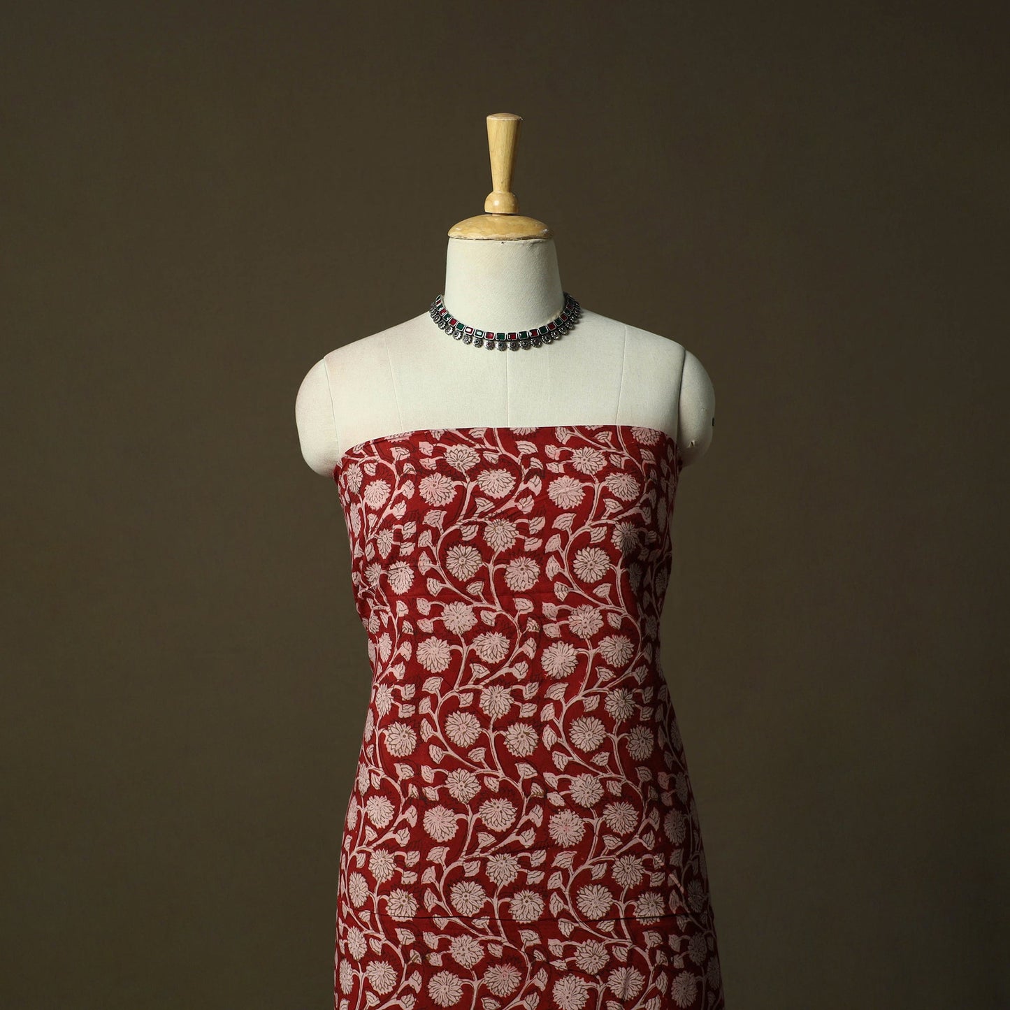 Bagh hand block print natural dyed cotton 3pc unstitched