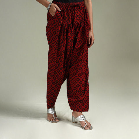 Bagh hand block print natural dyed cotton salwar 06