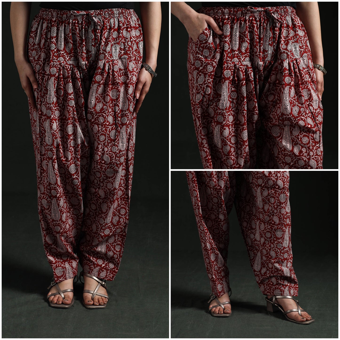 Bagh hand block print natural dyed cotton salwar 13