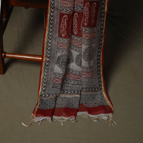Bagh hand block print natural dyed kota doria cotton 3pc