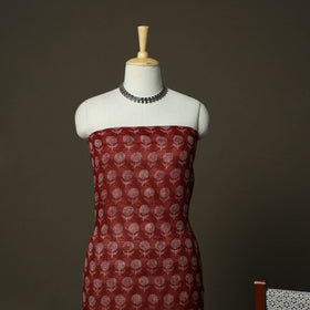 Bagh hand block print natural dyed kota doria cotton 3pc
