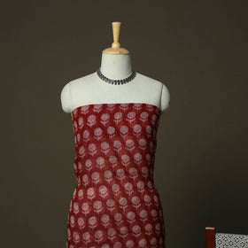 Bagh hand block print natural dyed kota doria cotton 3pc