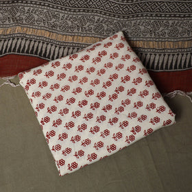 Bagh hand block print natural dyed kota doria cotton 3pc