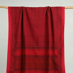 Red Bagh Hand Block Print Cotton Handloom Towel