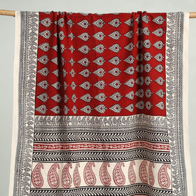 Red Bagh Hand Block Print Cotton Handloom Towel