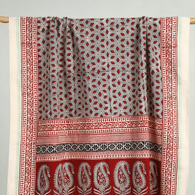 Red Bagh Hand Block Print Cotton Handloom Towel
