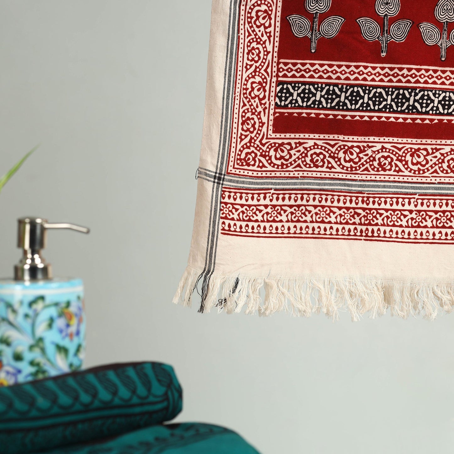 Bagh Hand Block Print Cotton Handloom Towel