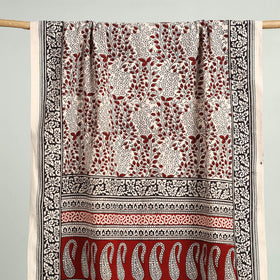 Red Bagh Hand Block Print Cotton Handloom Towel