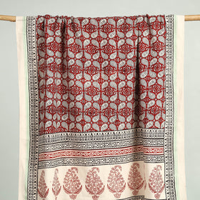 Red Bagh Hand Block Print Cotton Handloom Towel