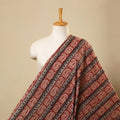 Red Bagh Hand Block Print Natural Dyed Cotton Fabric