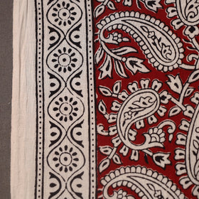 Red Bagh Hand Block Print Natural Dyed Cotton Fabric