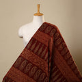 Red Bagh Hand Block Print Natural Dyed Cotton Fabric