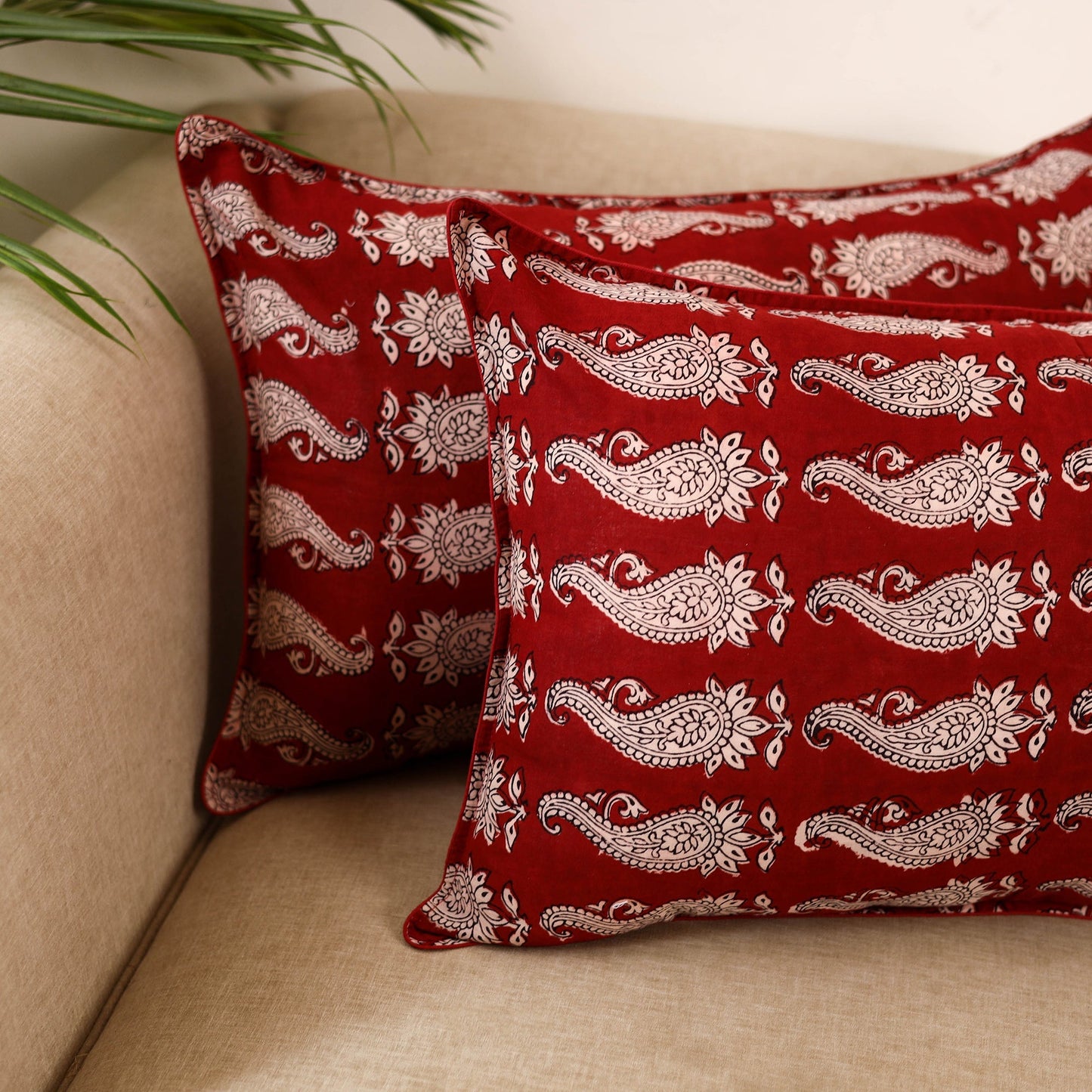 Bagh hand pillow cover (set of 2) 12 - handcrafted