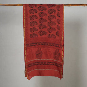  Bagh Block Printed Chanderi Silk Stole 