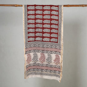 Bagh Block Printed Chanderi Silk Stole 