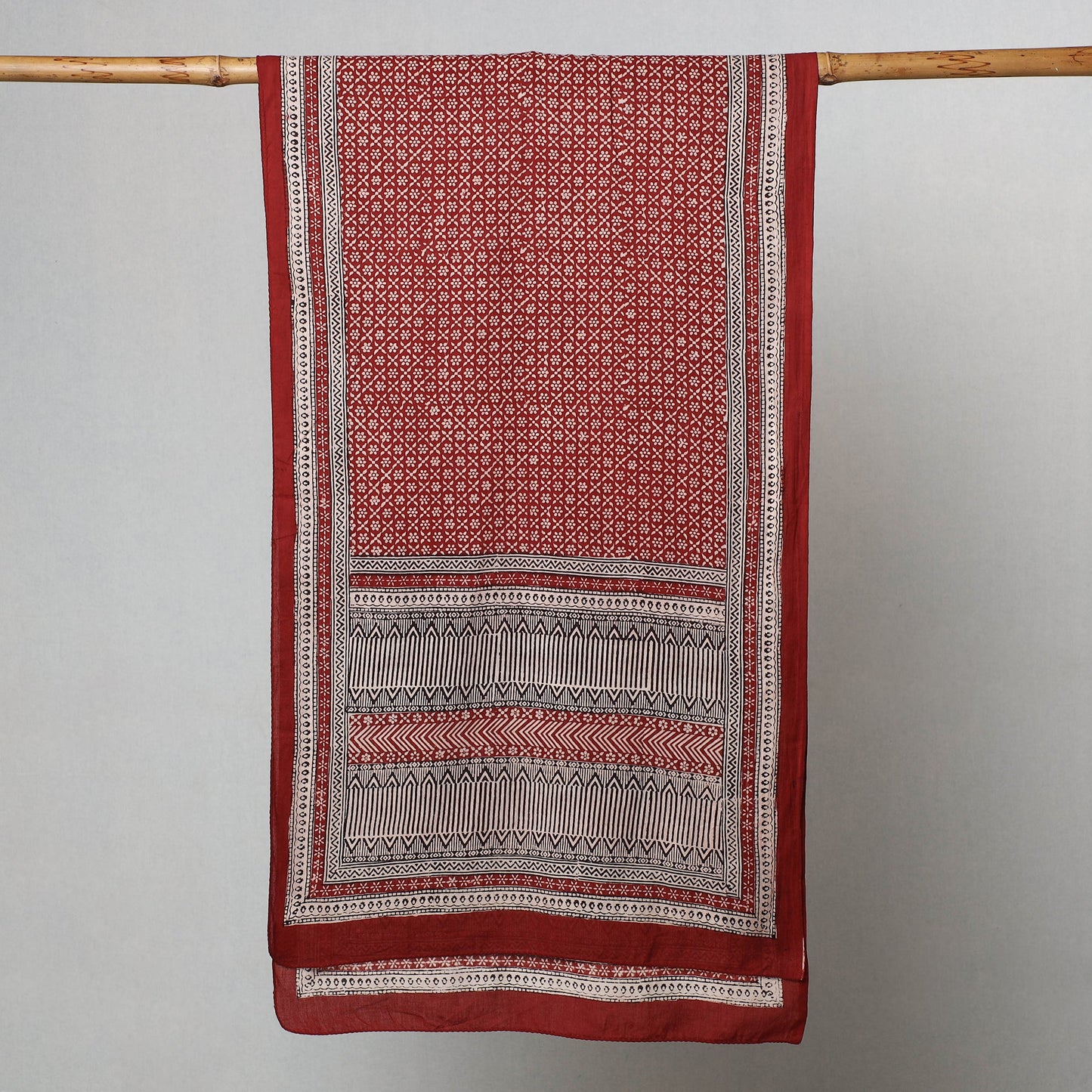  Bagh Hand Block Printed Cotton Stole 