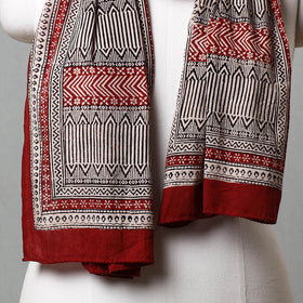  Bagh Hand Block Printed Cotton Stole 