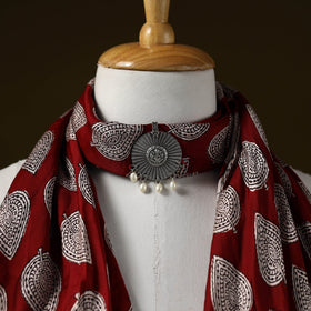 Bagh modal silk pendant necklace scarf 72 - handcrafted