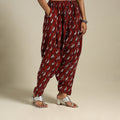 Red Bagh Block Print Natural Dyed Cotton Salwar