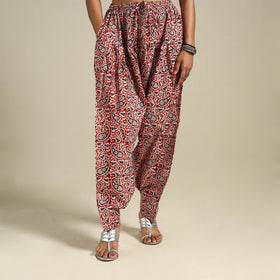 White Bagh Block Print Natural Dyed Cotton Salwar