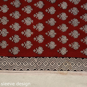 Red - bagh patchwork cotton unstitched kurta material
