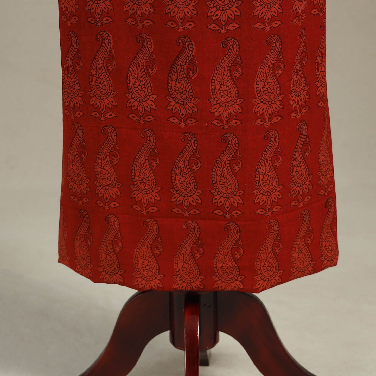 Red - bagh patchwork cotton unstitched kurta material (3m)