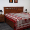  Bagh Block Printed Cotton Double Bed Cover (115 x 90 in) 