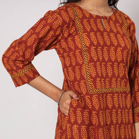 Buy Bagh Block Printed Cotton Kurta with Palazzo & Dupatta Set Online at iTokri.com