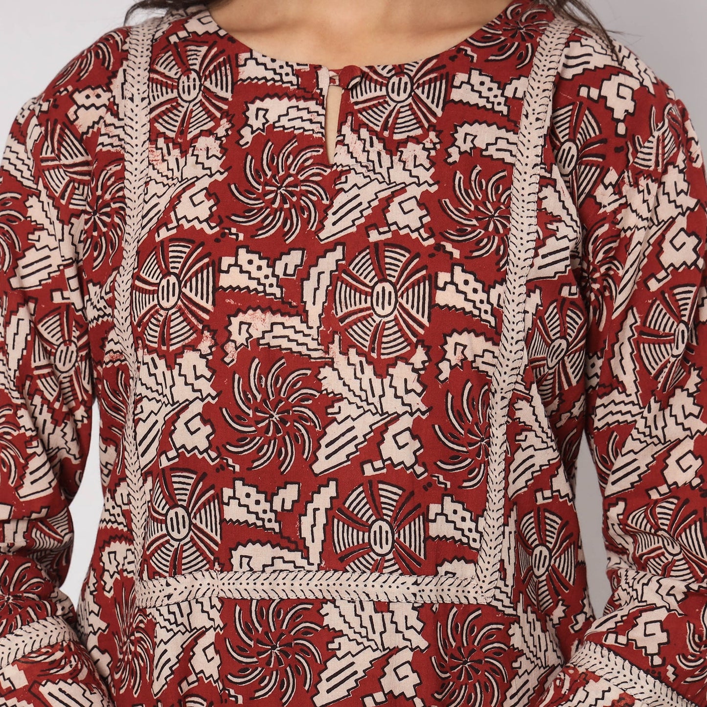  Bagh Block Printed Cotton Kurta with Palazzo & Dupatta Set 