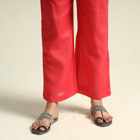 Red - Bagh Block Printed Cotton Kurta with Palazzo Set