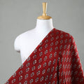 Red - bagh printed modal fabric - handcrafted
