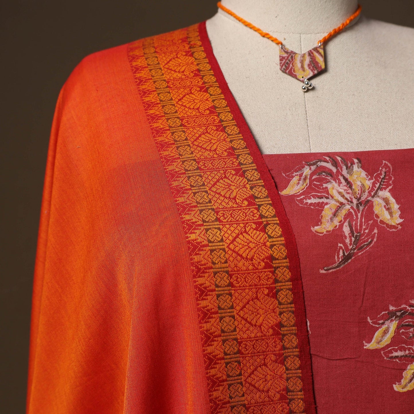 Bagru ajrakh dabu hand block print natural dyed cotton 2pc