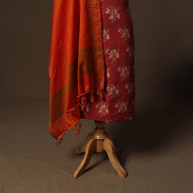 Bagru ajrakh dabu hand block print natural dyed cotton 2pc