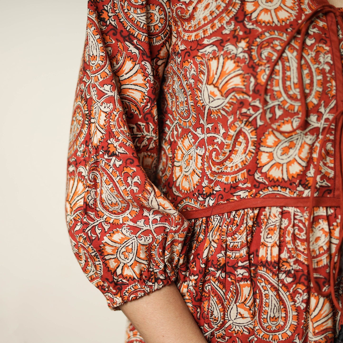 Buy Bagru Block Printed Cotton Flared Dress 17 Online at iTokri.com