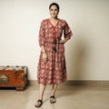 Buy Bagru Block Printed Cotton Flared Dress 17 Online at iTokri.com